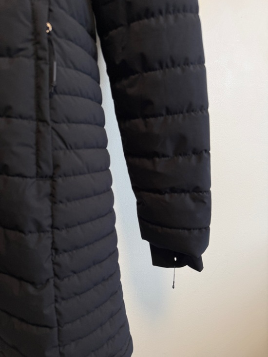 Lole Black Quilted Hooded Puffer Coat - Picture 4 of 10